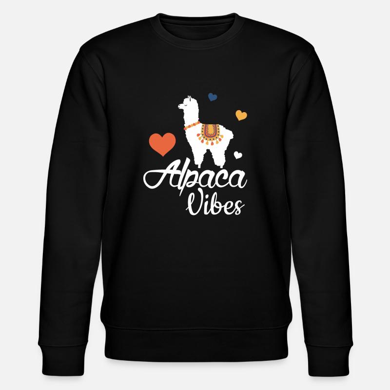 Alpaca Vibes - Stanley/Stella Unisex Bio-Sweatshirt CHANGER  - Schwarz