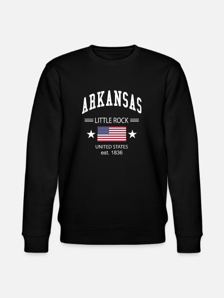 Arkansas - Stanley/Stella CHANGER Unisex Organic Sweatshirt - black