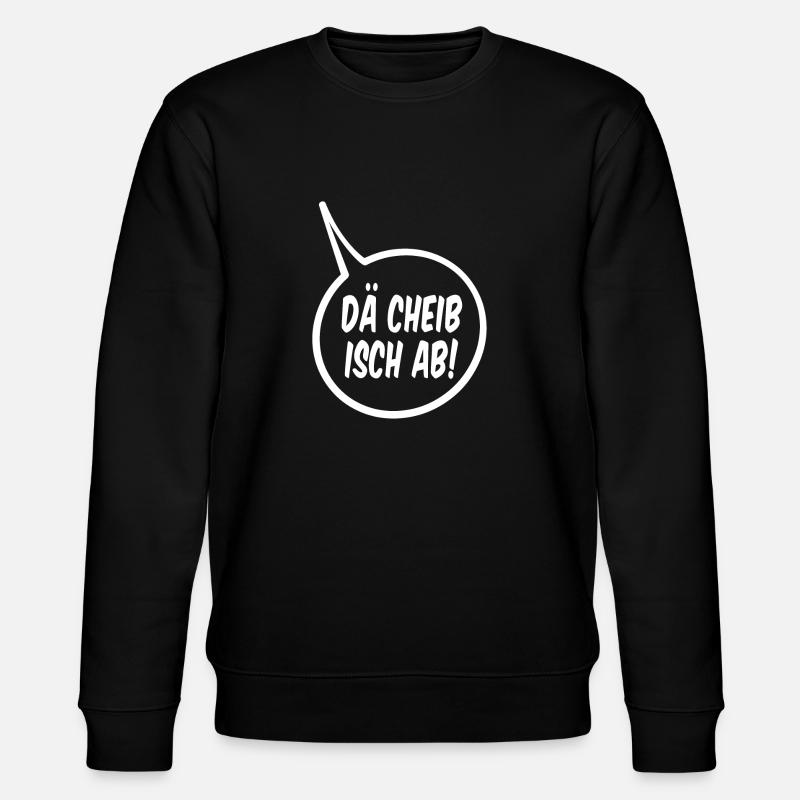 Dä cheib isch ab - Stanley/Stella Unisex Bio-Sweatshirt CHANGER  - Schwarz