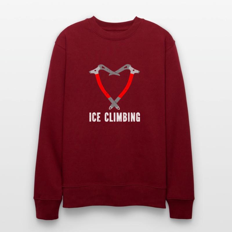 Ich Liebe Eisklettern Eiskletterer Eispickel Stanley/Stella Unisex Bio-Sweatshirt CHANGER 