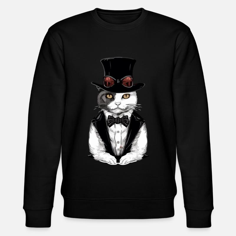 Hecty le chat chic - Sweat bio CHANGER Stanley/Stella Unisexe - noir