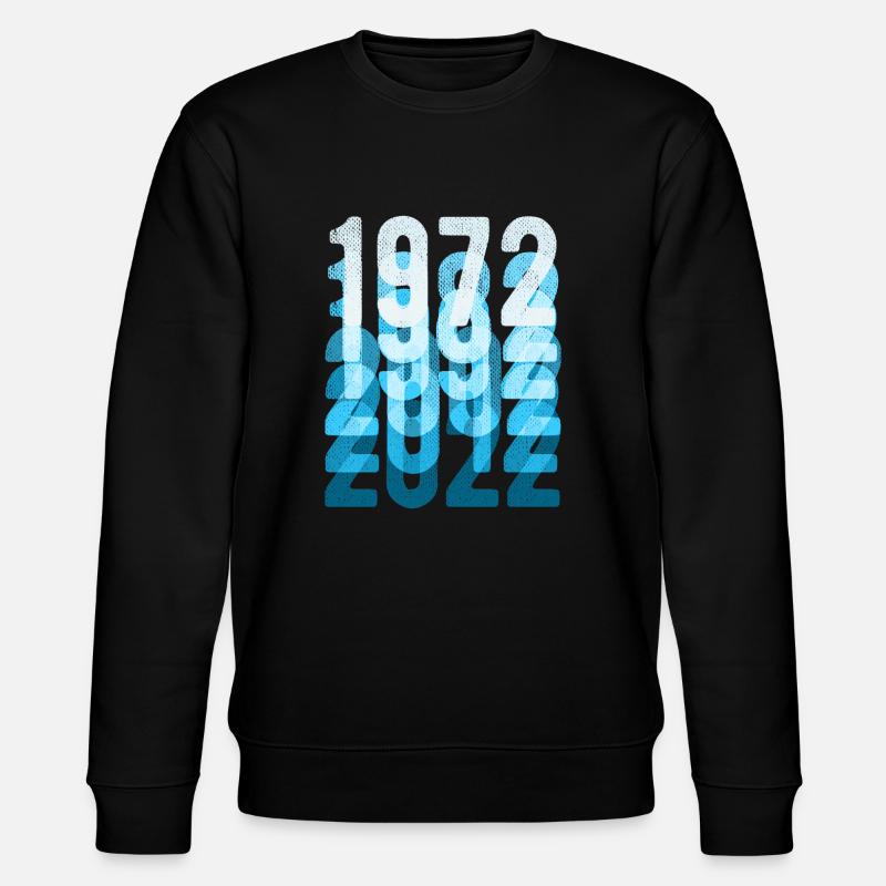 1972 - 2022 50e anniversaire - Sweat bio CHANGER Stanley/Stella Unisexe - noir