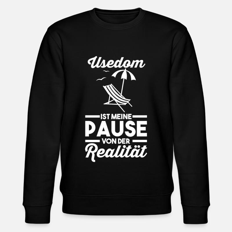 Ostsee Usedom - Stanley/Stella Unisex Bio-Sweatshirt CHANGER  - Schwarz