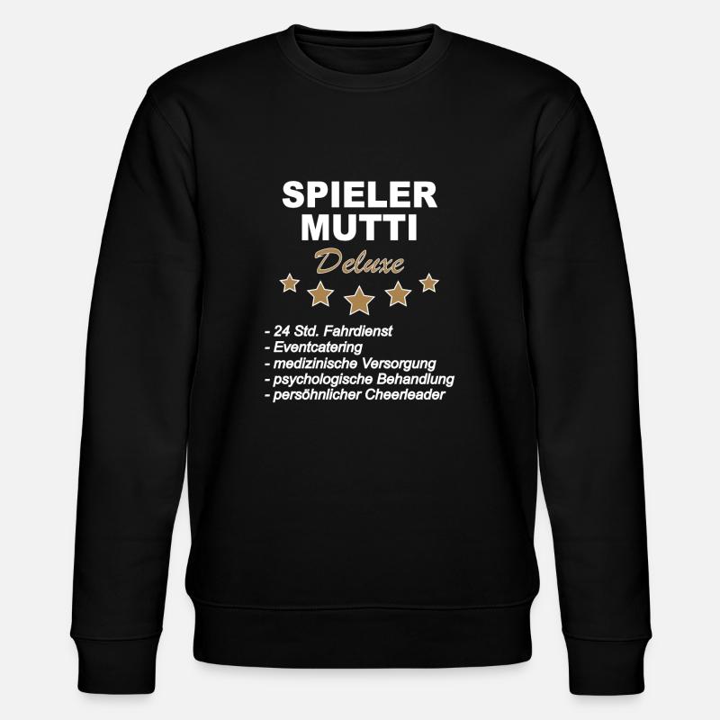 Spieler Mutti Deluxe - Stanley/Stella Unisex Bio-Sweatshirt CHANGER  - Schwarz