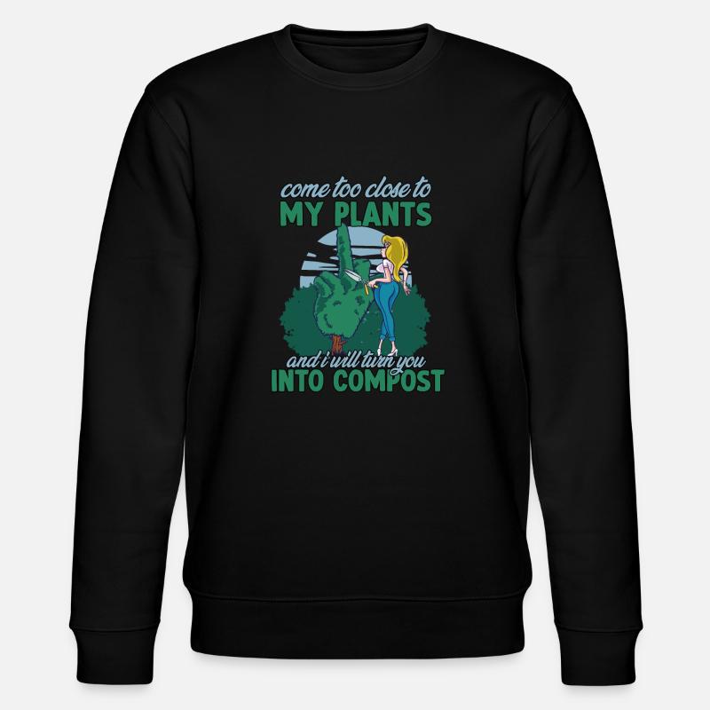 Lustiger Gärtnerspruch Gartenarbeit Kleingärtner - Stanley/Stella Unisex Bio-Sweatshirt CHANGER  - Schwarz