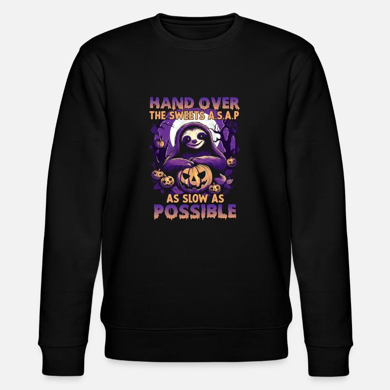 Costume d'Halloween de paresseux effrayant | - Sweat bio CHANGER Stanley/Stella Unisexe - noir