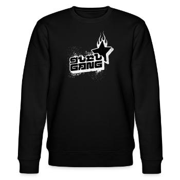 GIRL GANG - Retro Frauenpower Shirt Mädchen - Stanley/Stella Unisex Bio-Sweatshirt CHANGER  - Schwarz - Vorne - Nik (191cm) & Marisol (170cm)