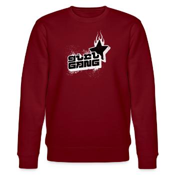 GIRL GANG - Retro Frauenpower Shirt Mädchen - Stanley/Stella Unisex Bio-Sweatshirt CHANGER  - Burgunderrot - Vorne - Nik (191cm) & Marisol (170cm)
