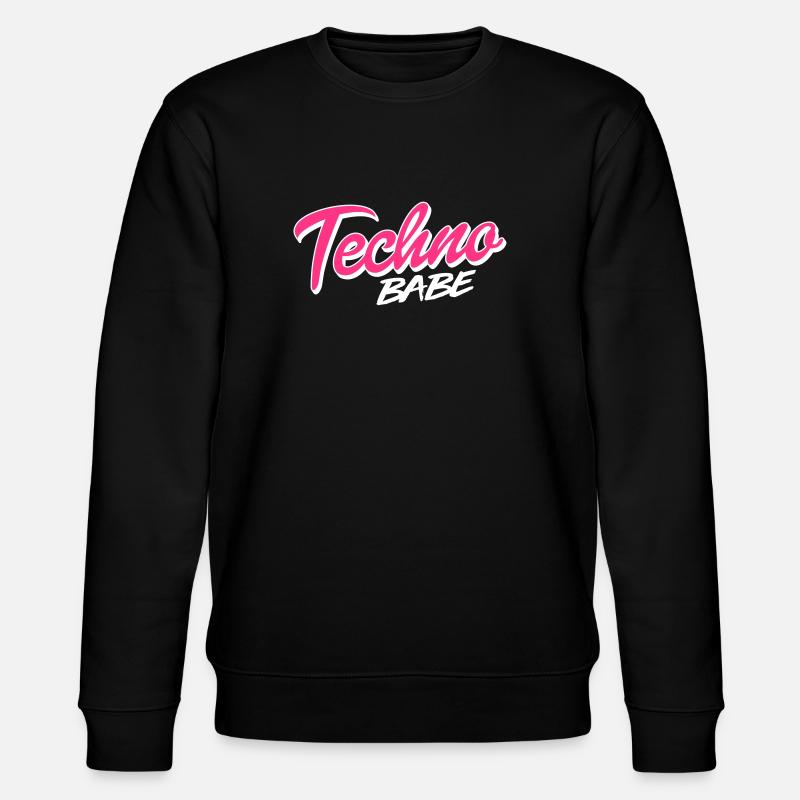 Techno Babe - Stanley/Stella Unisex Bio-Sweatshirt CHANGER  - Schwarz