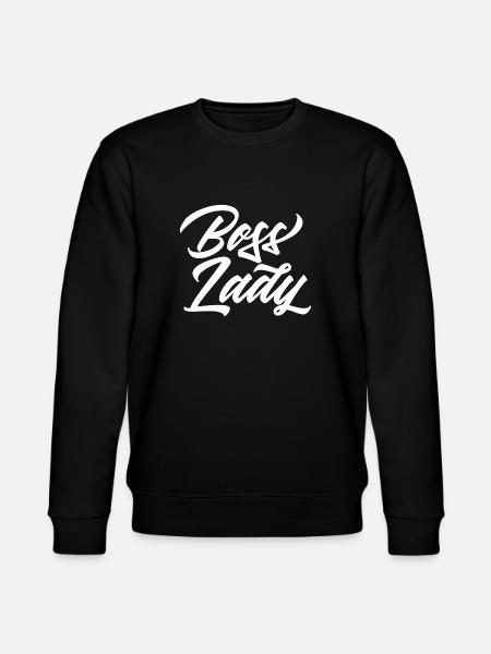 BOSS LADY boss superheroine - Stanley/Stella CHANGER Unisex Organic Sweatshirt - black