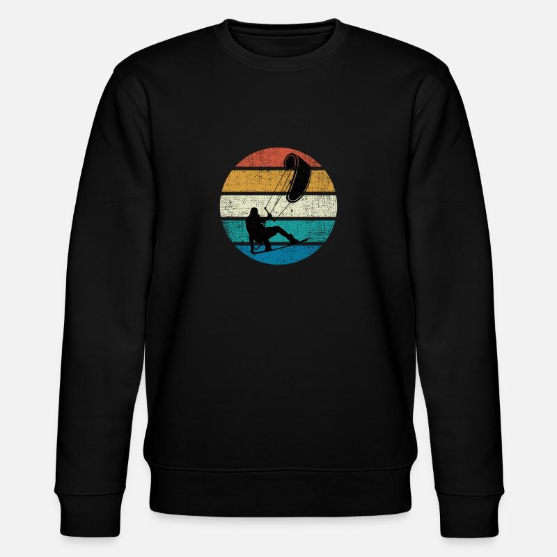 Kitesurf Kiteboarder Kiteboard Silhouette Non - Sweat bio CHANGER Stanley/Stella Unisexe - noir