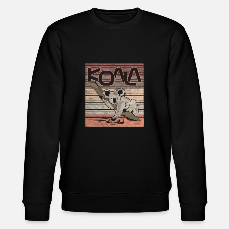 Koala rétro - Sweat bio CHANGER Stanley/Stella Unisexe - noir