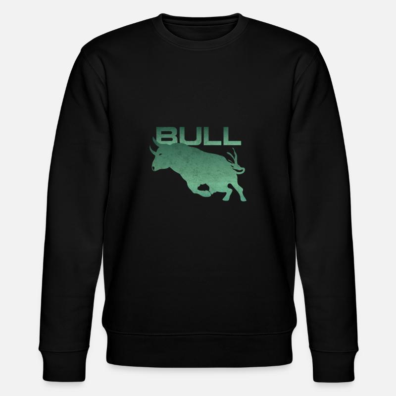 Stier Silhouette - Stanley/Stella Unisex Bio-Sweatshirt CHANGER  - Schwarz