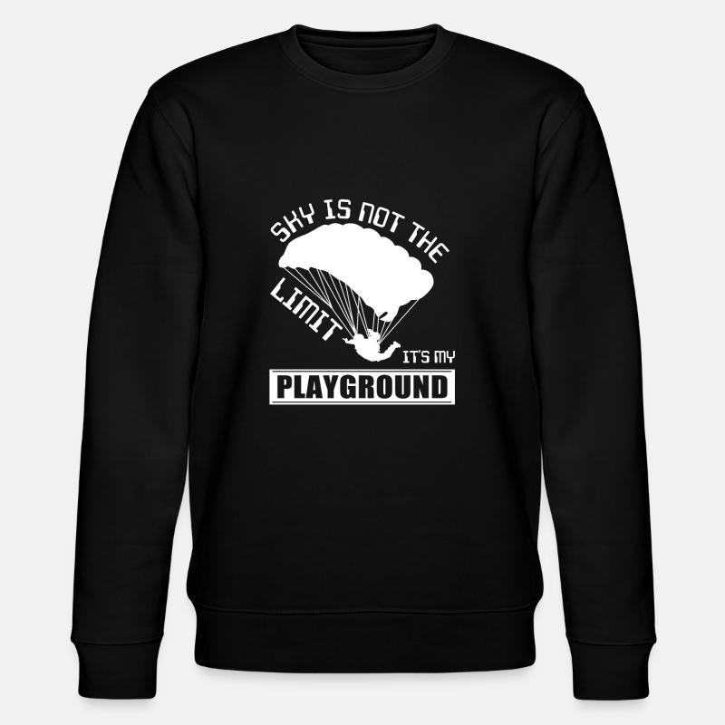 Fallschirmspringen - Stanley/Stella Unisex Bio-Sweatshirt CHANGER  - Schwarz