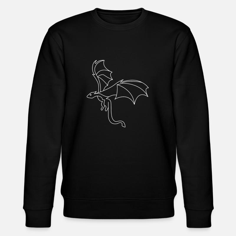 Drache - Stanley/Stella Unisex Bio-Sweatshirt CHANGER  - Schwarz