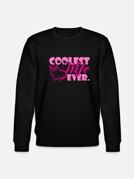 Coolest Wife Ever - Stanley/Stella CHANGER Unisex Organic Sweatshirt - black
