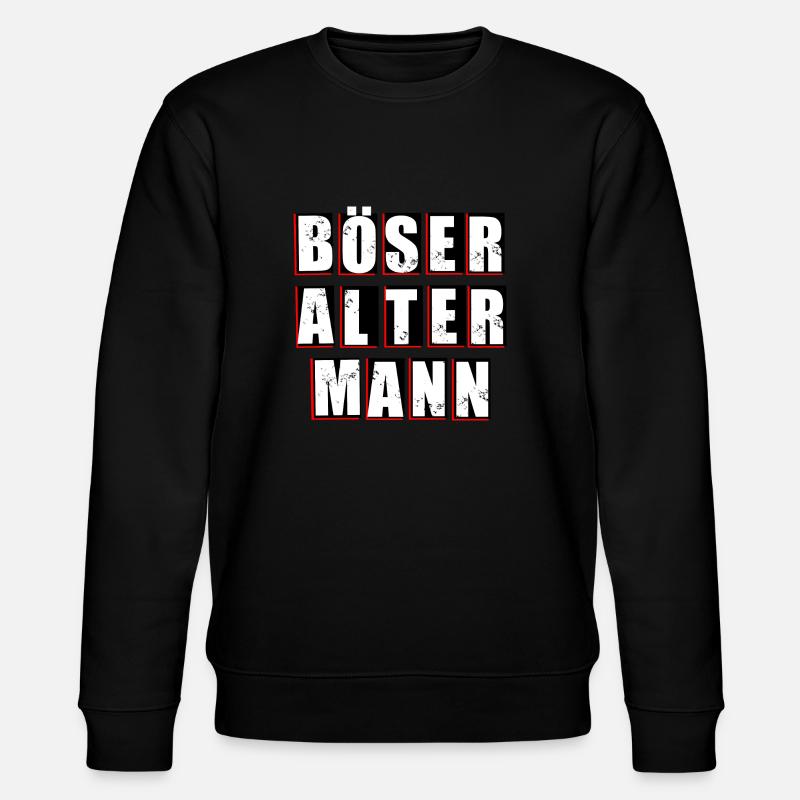 Böser alter Mann - Stanley/Stella Unisex Bio-Sweatshirt CHANGER  - Schwarz