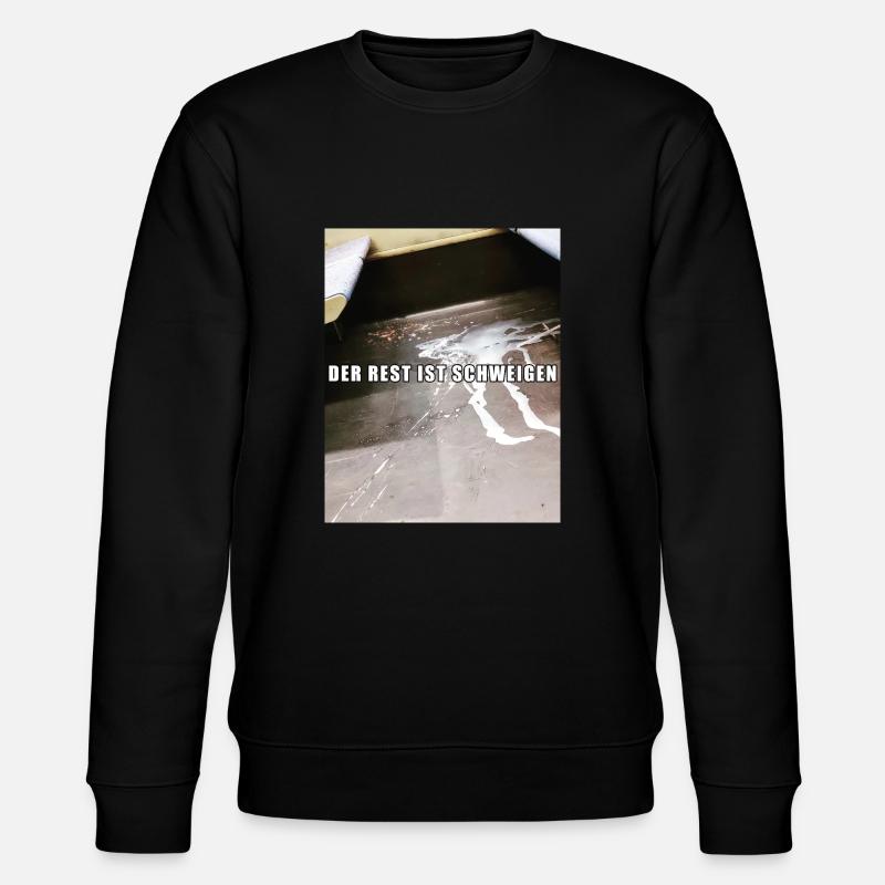 Der Rest ist Schweigen - Stanley/Stella Unisex Bio-Sweatshirt CHANGER  - Schwarz