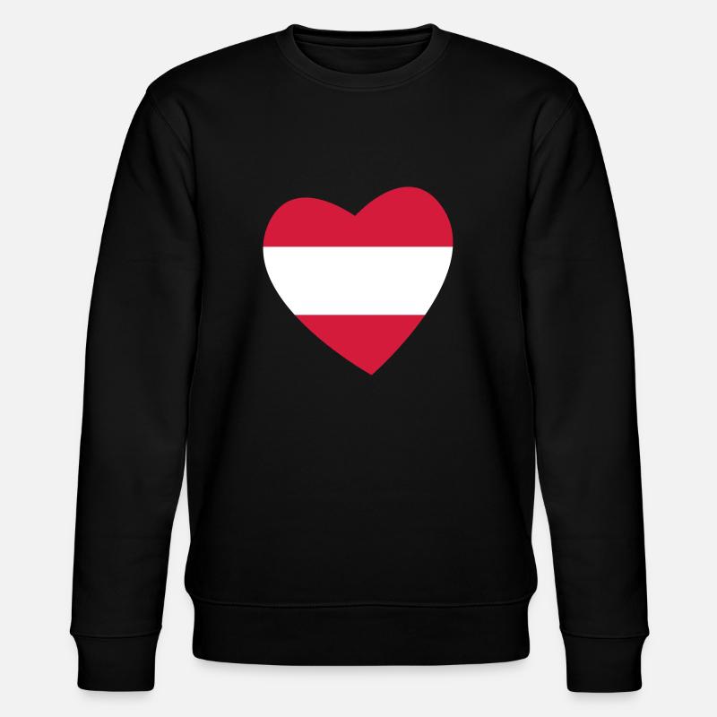 Coeur autriche - Sweat bio CHANGER Stanley/Stella Unisexe - noir