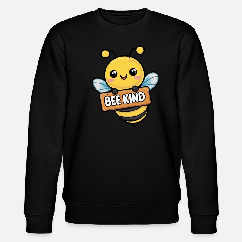 Bee Kind Biene Bienchen - Stanley/Stella Unisex Bio-Sweatshirt CHANGER  - Schwarz