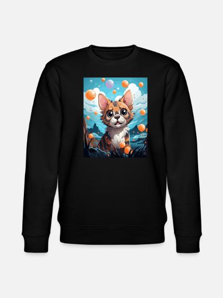 Bengal Cat - Stanley/Stella CHANGER Unisex Organic Sweatshirt - black