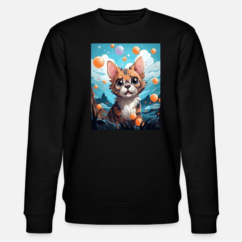 Chat du Bengale - Sweat bio CHANGER Stanley/Stella Unisexe - noir