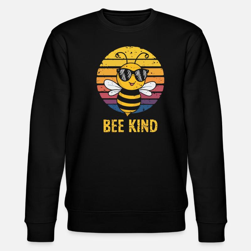 Bee Kind Biene - Stanley/Stella Unisex Bio-Sweatshirt CHANGER  - Schwarz