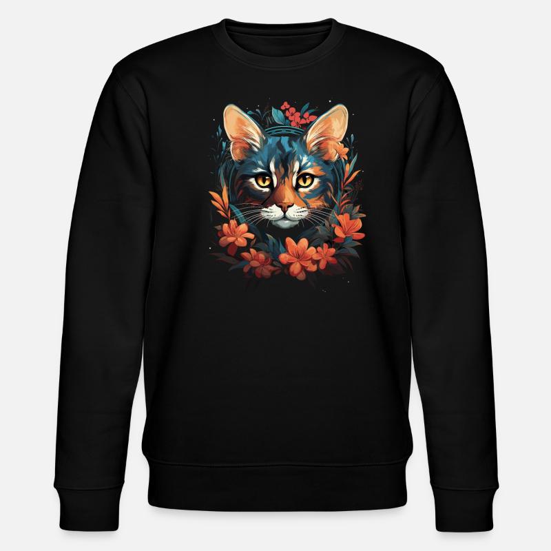 Chat du Bengale - Sweat bio CHANGER Stanley/Stella Unisexe - noir