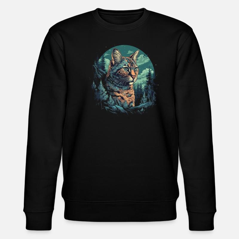 Chat du Bengale - Sweat bio CHANGER Stanley/Stella Unisexe - noir