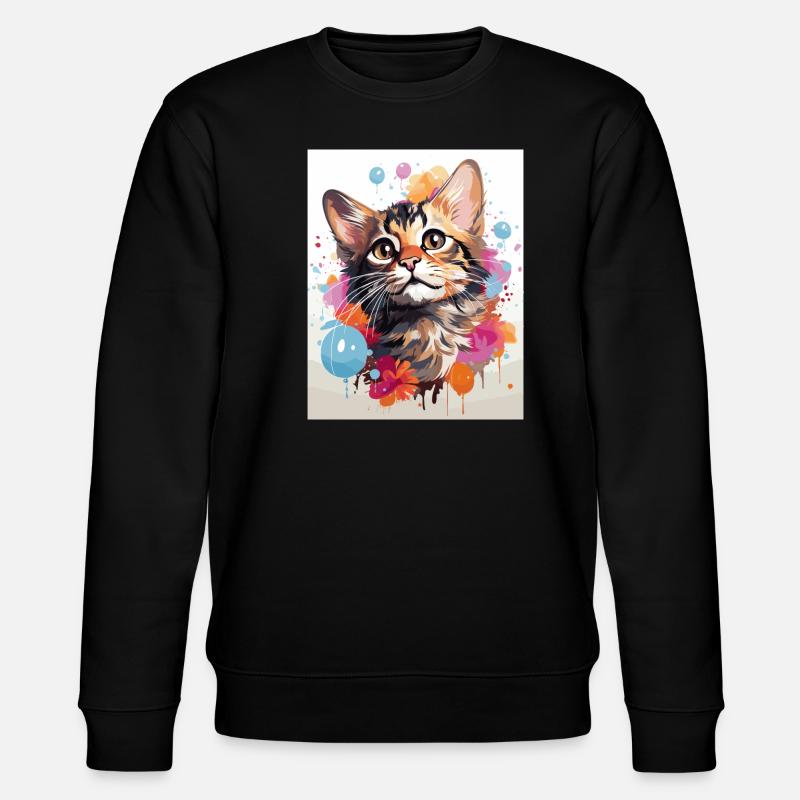 Chat du Bengale - Sweat bio CHANGER Stanley/Stella Unisexe - noir