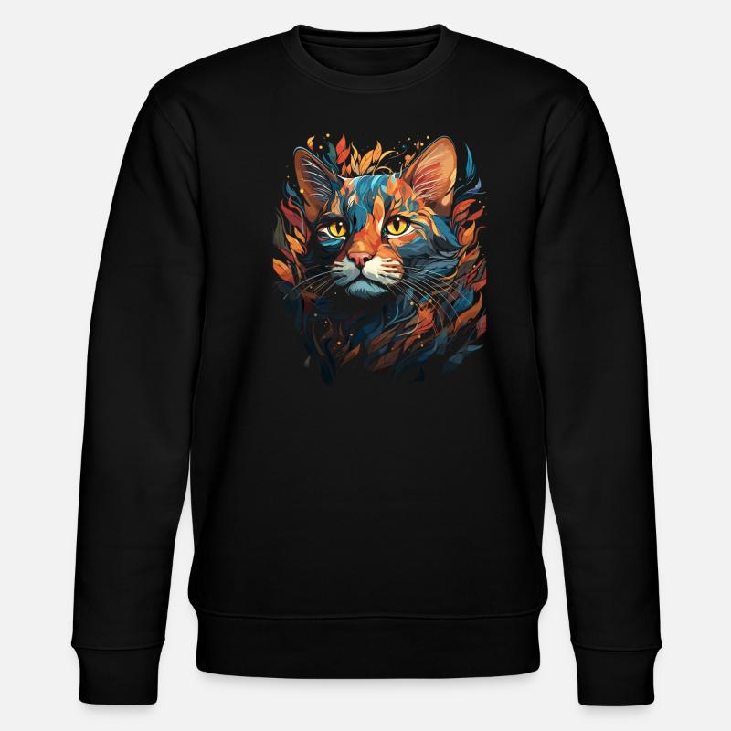 Chat du Bengale - Sweat bio CHANGER Stanley/Stella Unisexe - noir
