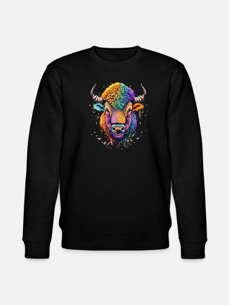 Bison - Stanley/Stella Unisex Bio-Sweatshirt CHANGER - Schwarz