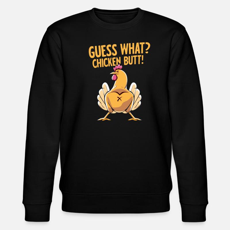 Devinez quel mégot de poulet - Sweat bio CHANGER Stanley/Stella Unisexe - noir