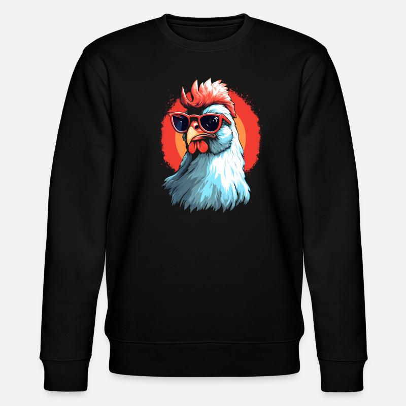 Chicken Sonnenbrille - Stanley/Stella Unisex Bio-Sweatshirt CHANGER  - Schwarz