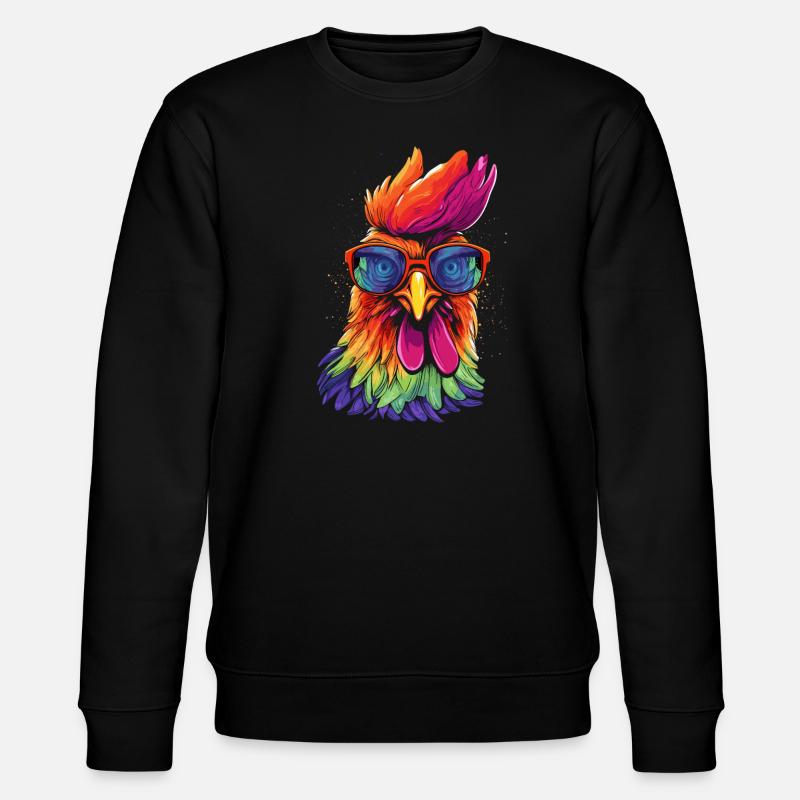 Chicken Sonnenbrille - Stanley/Stella Unisex Bio-Sweatshirt CHANGER  - Schwarz