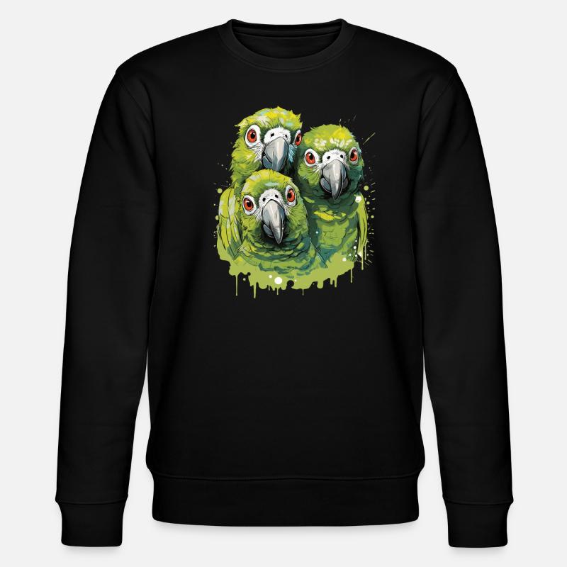 Perruche perruche - Sweat bio CHANGER Stanley/Stella Unisexe - noir