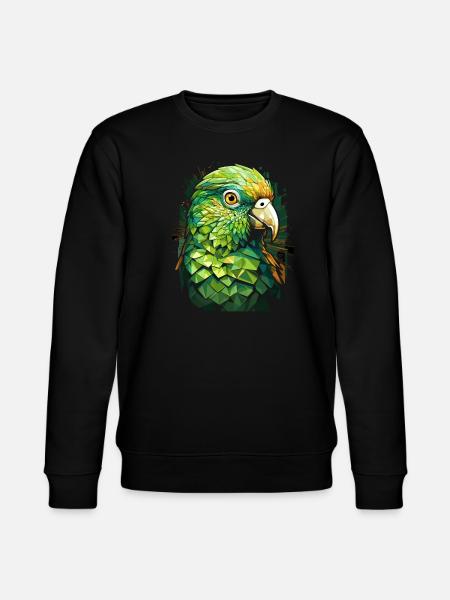 Budgie Parakeet - Stanley/Stella CHANGER Unisex Organic Sweatshirt - black