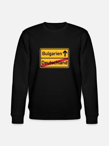 Bulgarien - Stanley/Stella Unisex Bio-Sweatshirt CHANGER  - Schwarz