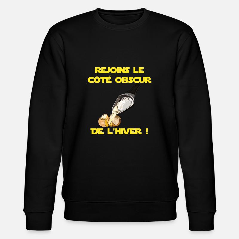 Logo Raclette - Stanley/Stella Unisex Bio-Sweatshirt CHANGER  - Schwarz