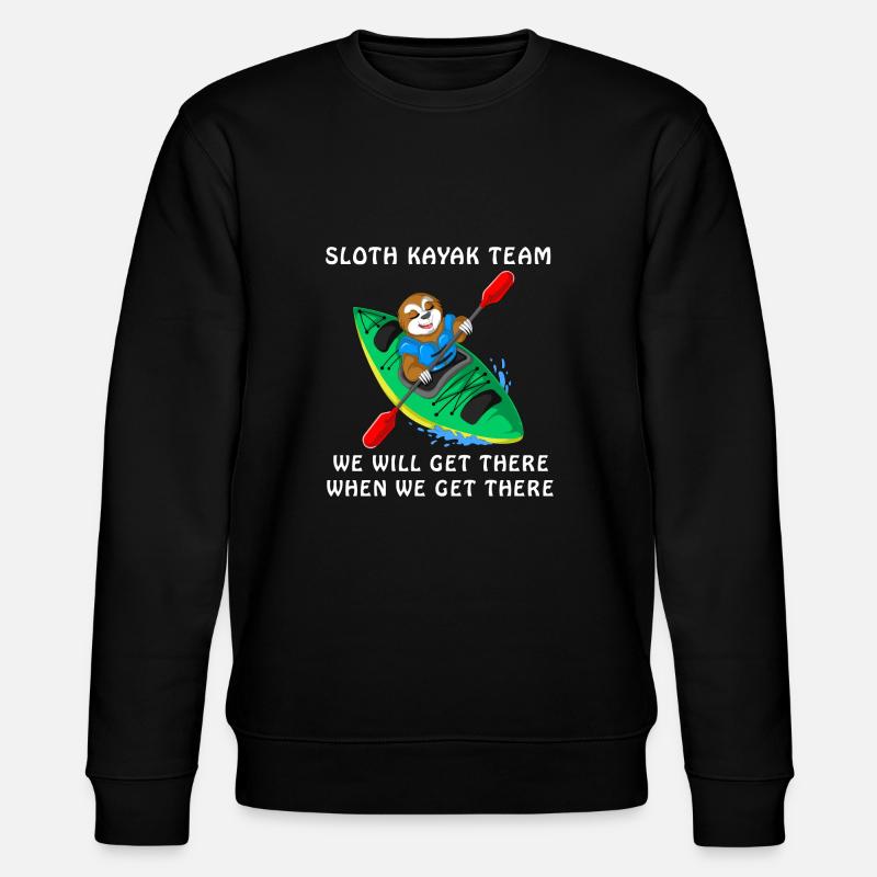Sloth kayak team - Stanley/Stella CHANGER Unisex Organic Sweatshirt - black