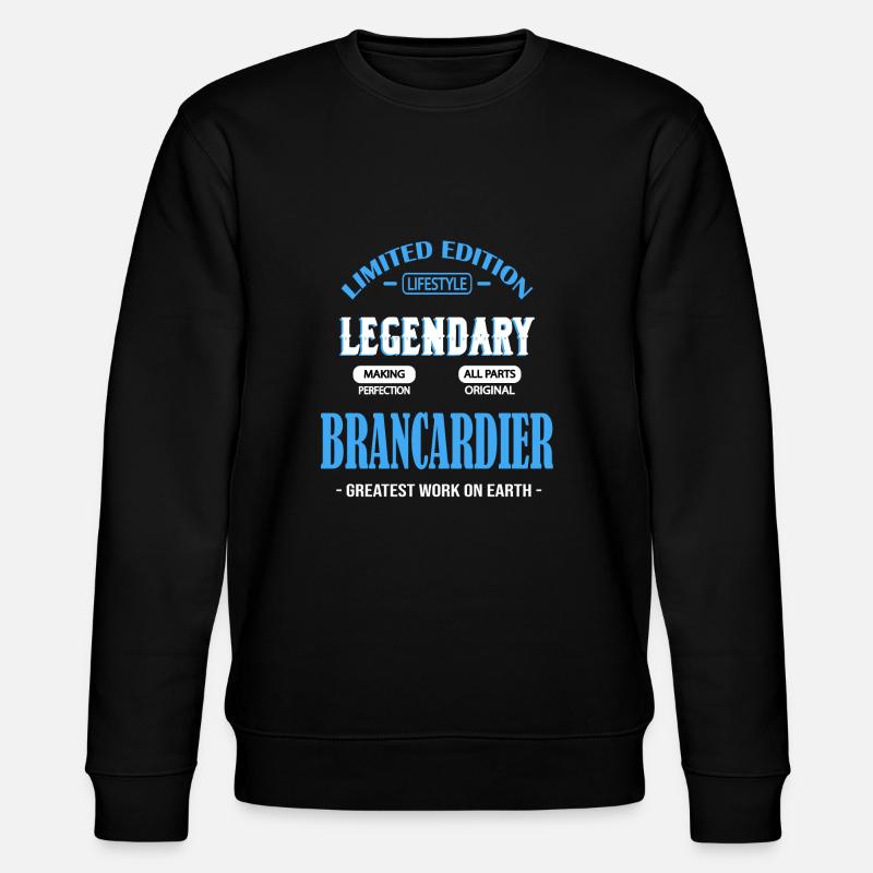 BRANCARDIER - Sweat bio CHANGER Stanley/Stella Unisexe - noir