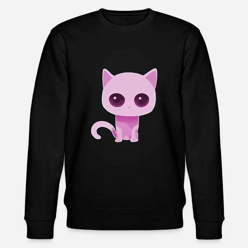 petit chat rose - Sweat bio CHANGER Stanley/Stella Unisexe - noir
