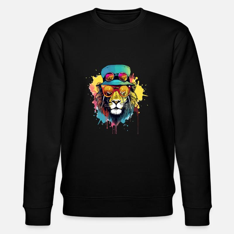 Noci le lion cool - Sweat bio CHANGER Stanley/Stella Unisexe - noir