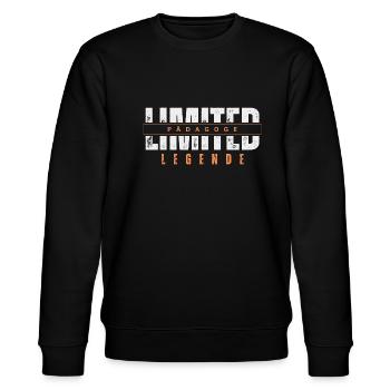 Limited Educator Legend. - Stanley/Stella CHANGER Unisex Organic Sweatshirt - black - Front - Nik (191cm) & Marisol (170cm)