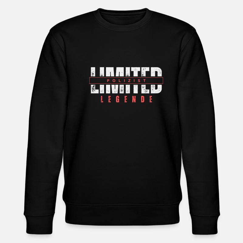 Limited Policeman Legend. - Stanley/Stella CHANGER Unisex Organic Sweatshirt - black