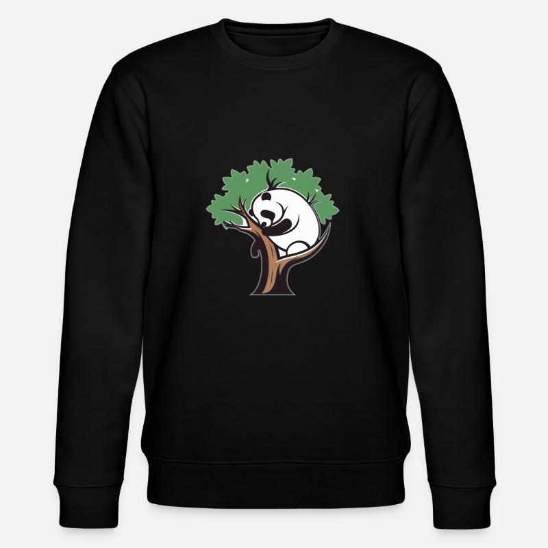 Panda dans un arbre - Sweat bio CHANGER Stanley/Stella Unisexe - noir