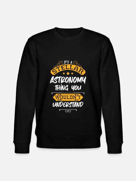 Astronaut Weightless Star Rocket - Stanley/Stella CHANGER Unisex Organic Sweatshirt - black