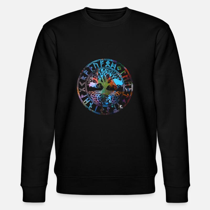 Keltische, lebensbaum,grafftii,Baum des Lebens - Stanley/Stella Unisex Bio-Sweatshirt CHANGER  - Schwarz