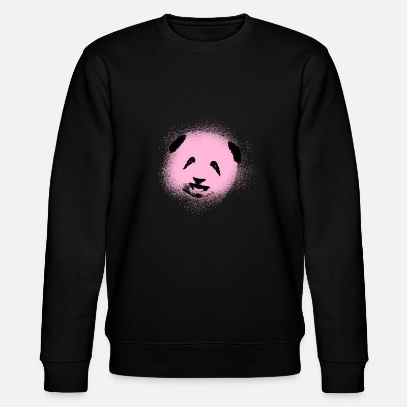 Panda,panda bear,bear, graffiti,pink - Stanley/Stella CHANGER Unisex Organic Sweatshirt - black