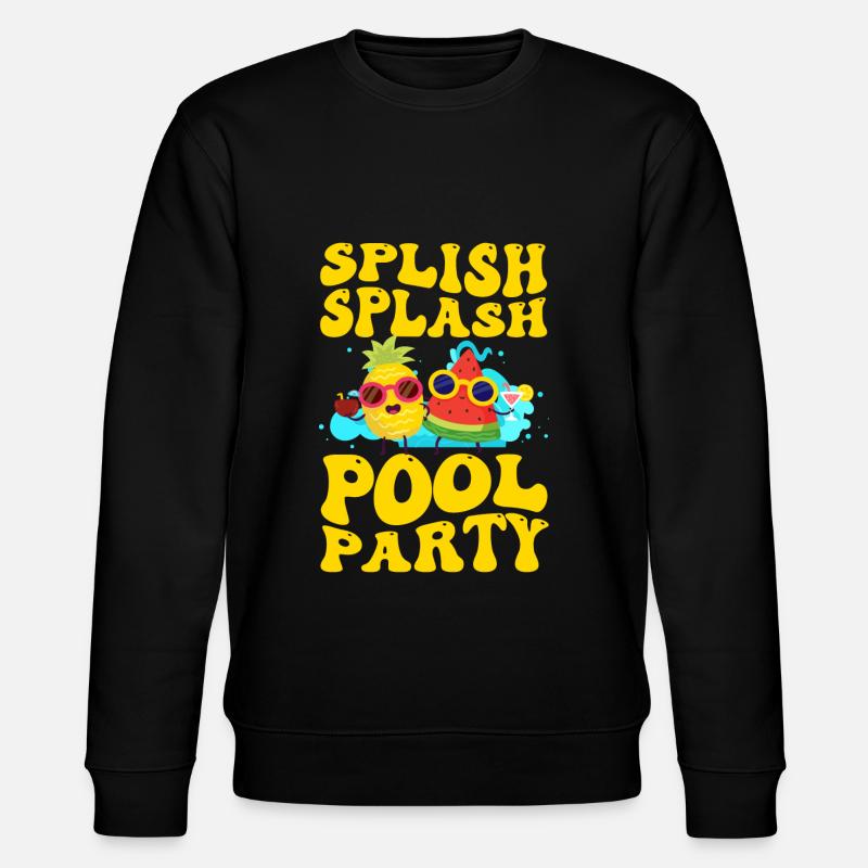 Pool Erholung Sommer - Stanley/Stella Unisex Bio-Sweatshirt CHANGER  - Schwarz